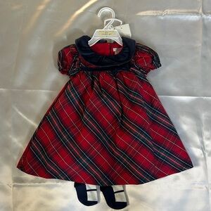 Max Studio Kids Red and Navy Dress